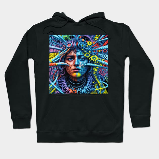 Psyche's Odyssey Hoodie by Claude Art Studio